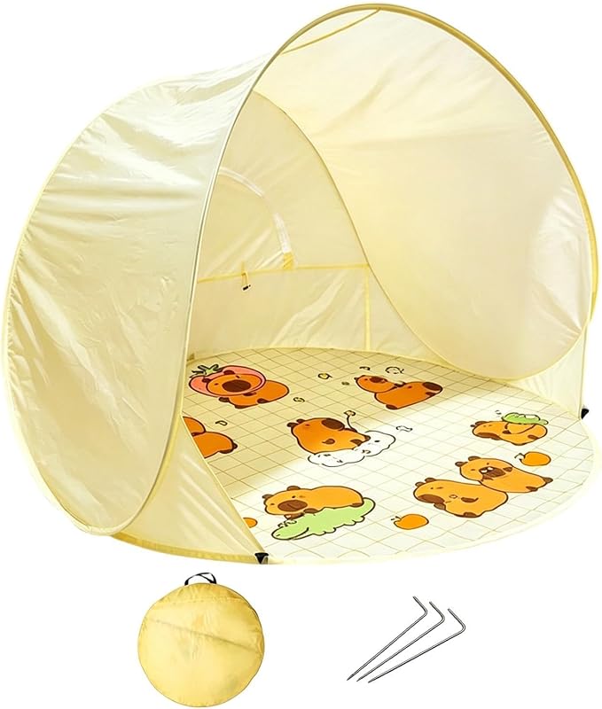 Cartoon pattern tent+ground pegs+storage bag