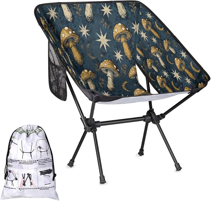 Moon Mushroom Star Print