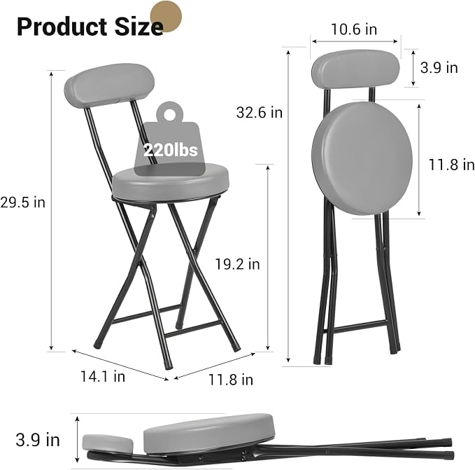 Grey-set of 2-19.2inch