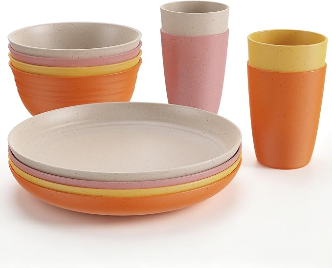 Orange yellow pink white