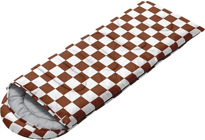 Brown and White Check