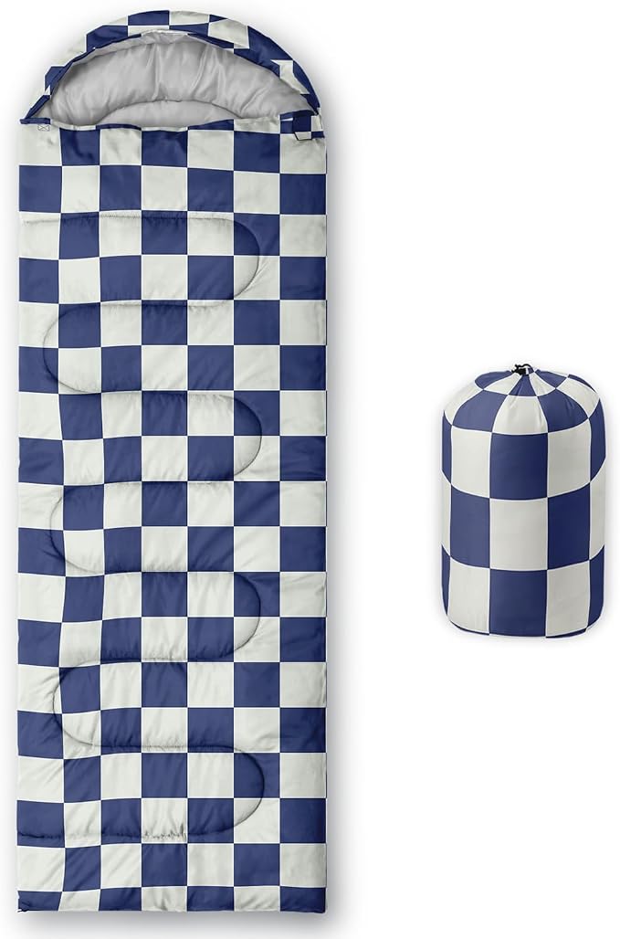 Purple and White Check