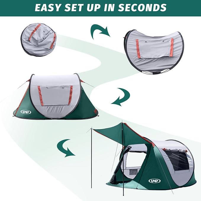 3 Person Green with Vestibule