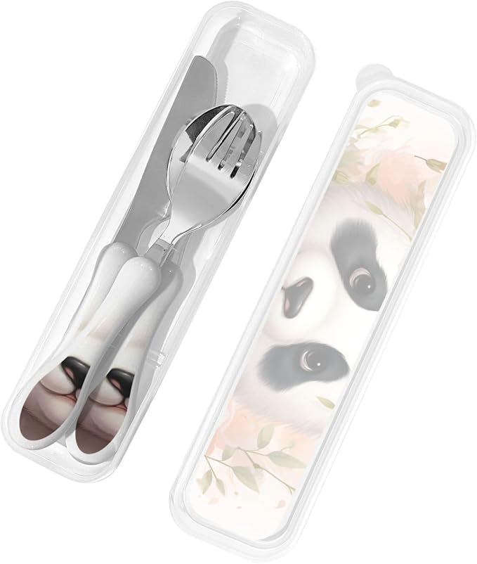 Cute Panda With Floral
