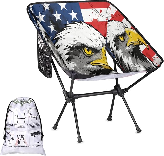 American Flag Eagle Print