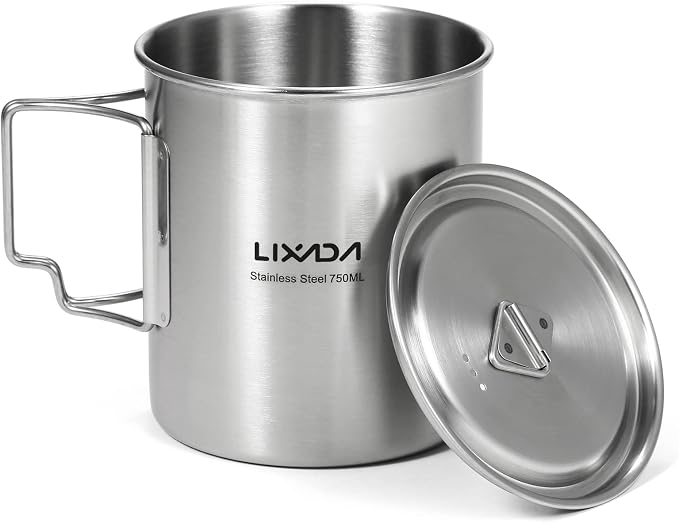 750ML Stainless Steel Cup with Spoon