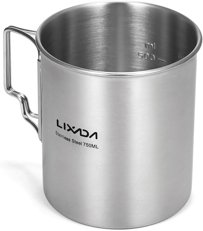750ML Stainless Steel Cup with Spoon