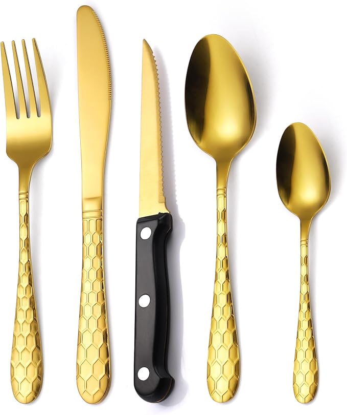 12SLF-30pc/Steak Knives-Gold
