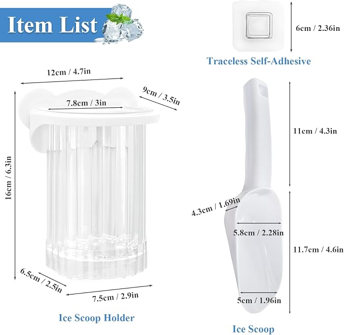 White | Plastic Scoop