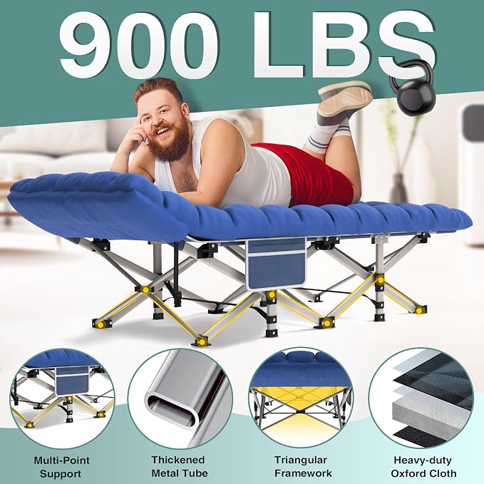 Blue Cot + Blue Mattress