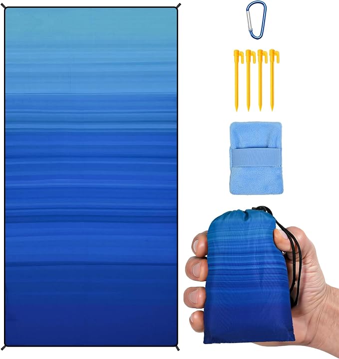 Striped Blue Green Gradient