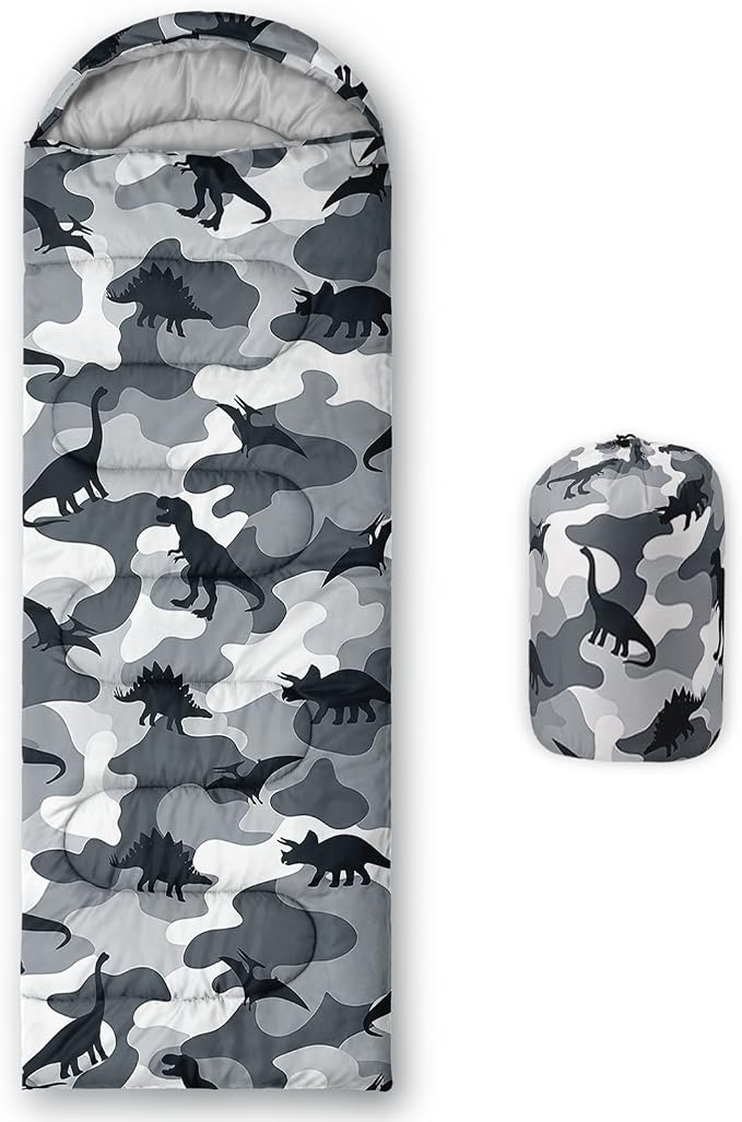 Gray Camo Dinosaur