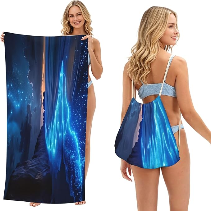 Starry Night Ocean Glow Beach