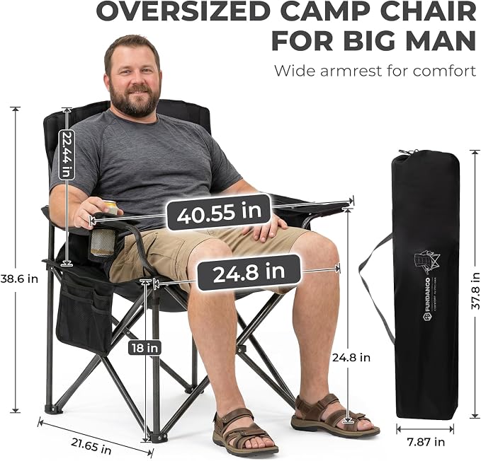 2 Pack Black With Lumber Support