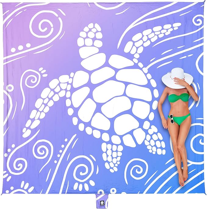 Gradient Blue Purple Sea Turtle