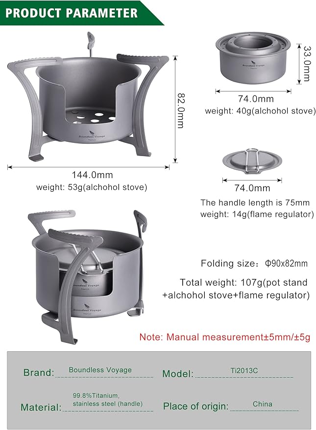 Stove & Bracket Set