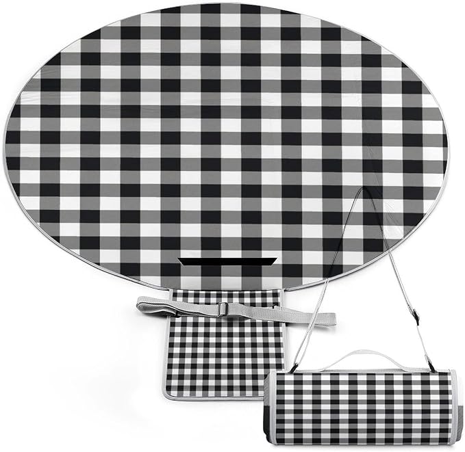 Modern Black White Buffalo Checks