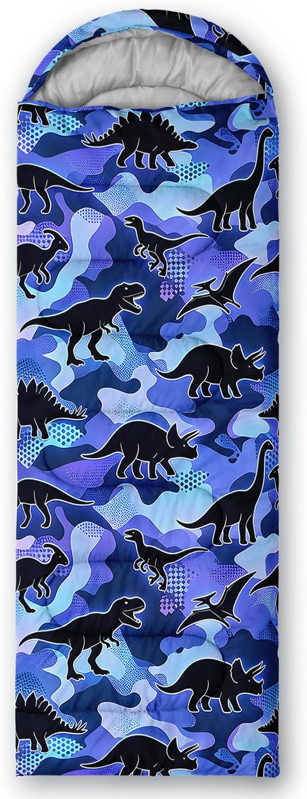 Blue Camo Dinosaur