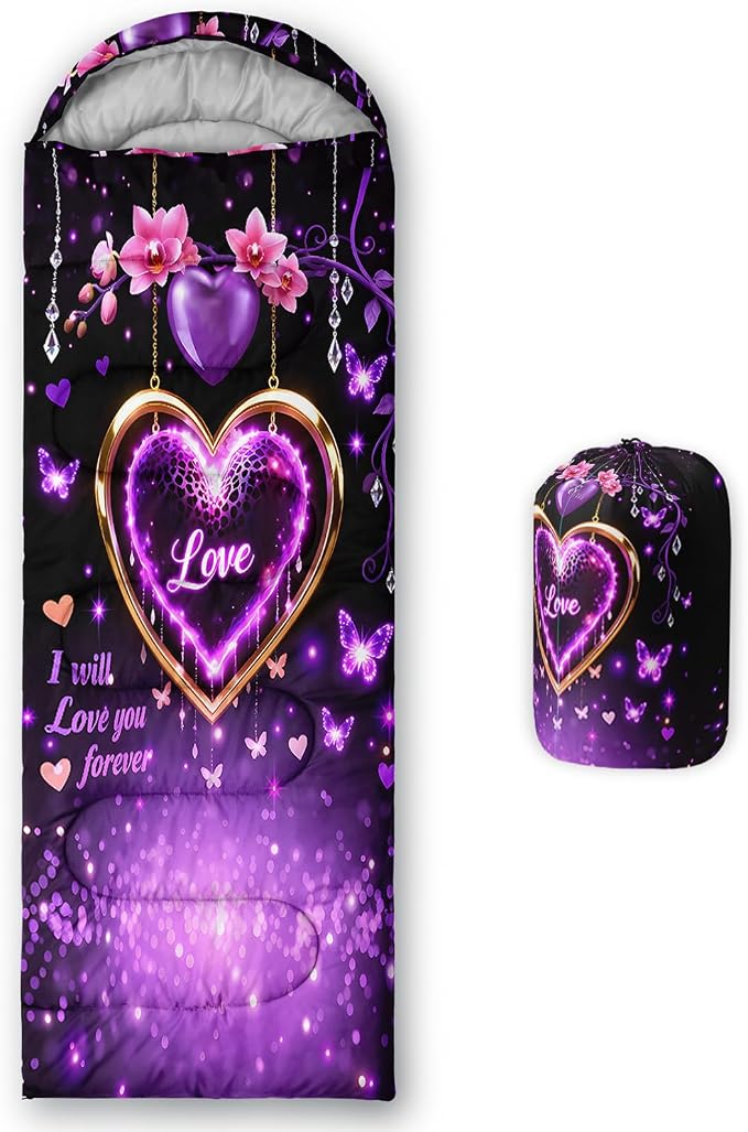 purple love heart