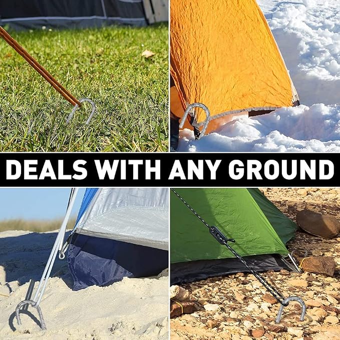 C tent stakes - 4 pcs