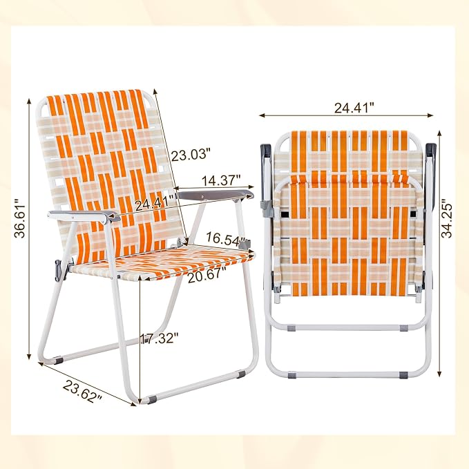 Orange & White