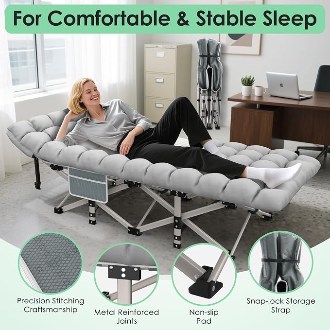 Grey Cot & Grey Pad