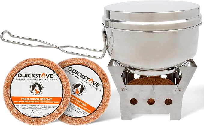 Stove, Camping Pot & 2 Firestarters