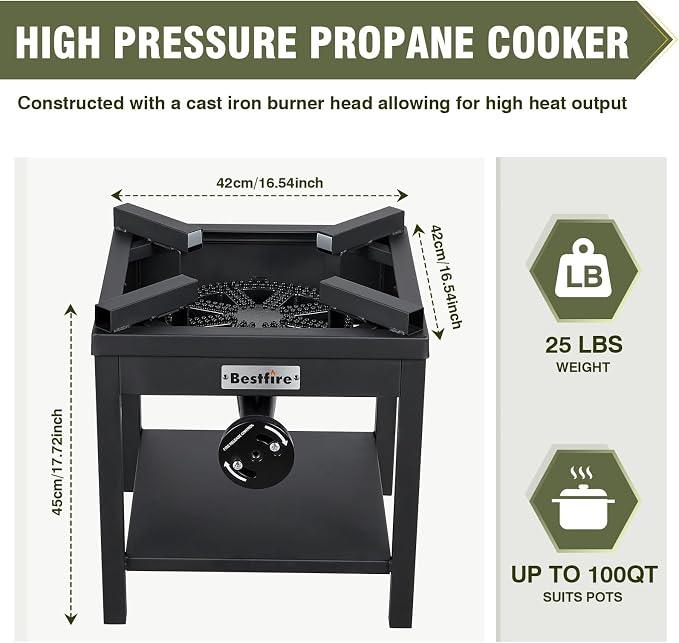 Compact outdoor cooking stove