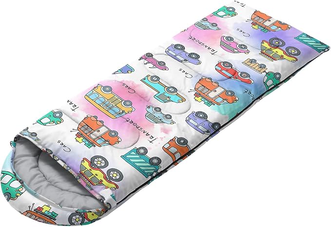 Colorful Tie Dye Cartoon Car