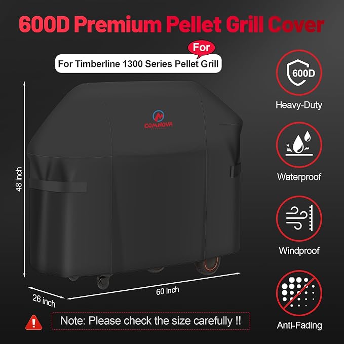 Black - Fit Traeger Timberline 1300