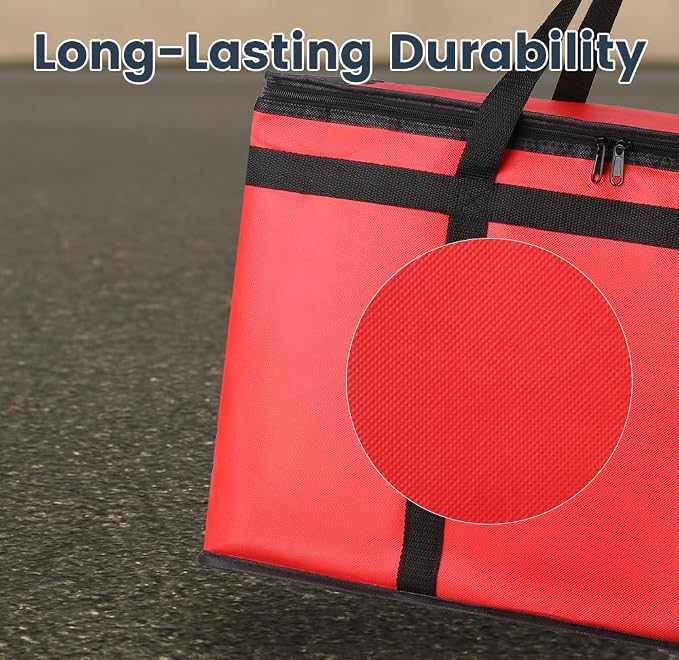 Red Bag with Drink Carrier