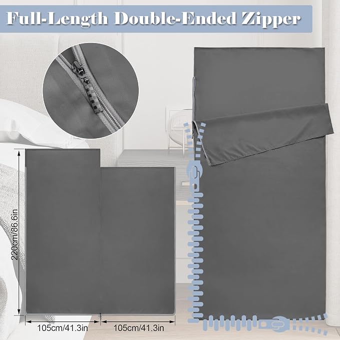 Gray with Zipper
