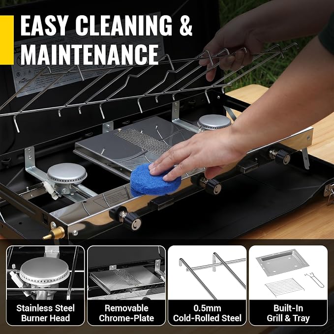 Black-3 burner-20400BTU