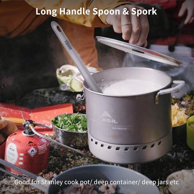 Titanium Long Sporks,Blue