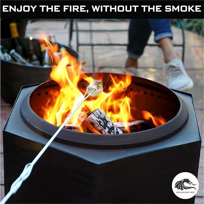 Black Backyard Smokeless Firepit