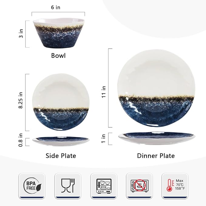 Cobalt Blue and White