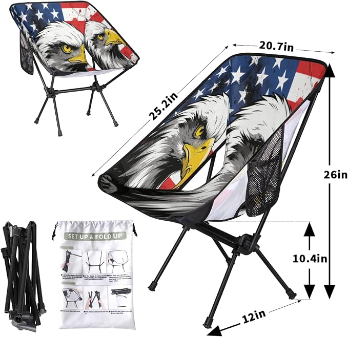 American Flag Eagle Print