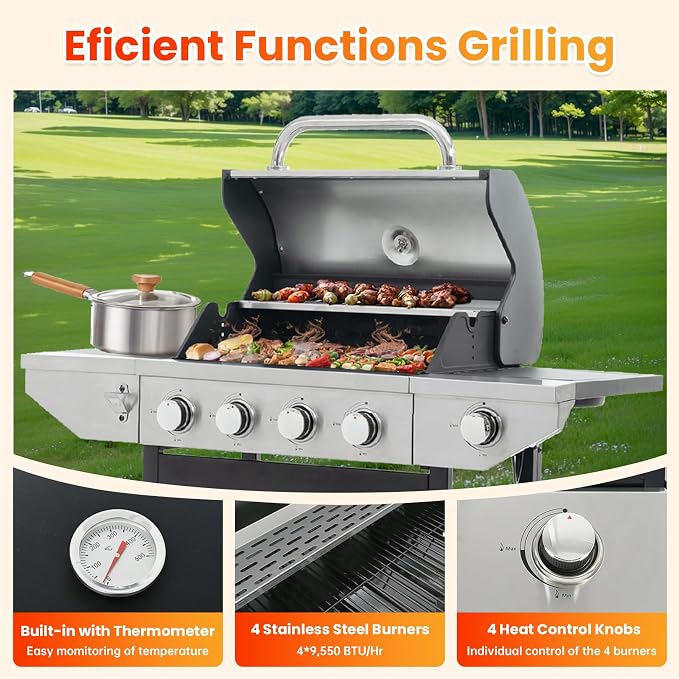 4-Burner, 46500 BTU