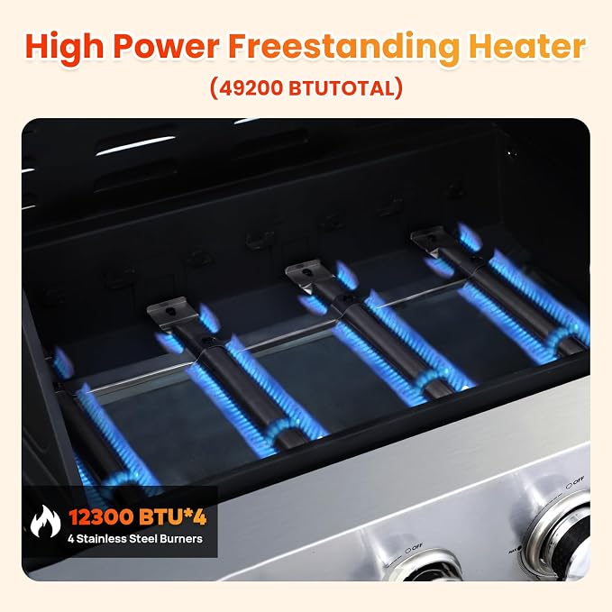 4-Burner, 49200 BTU
