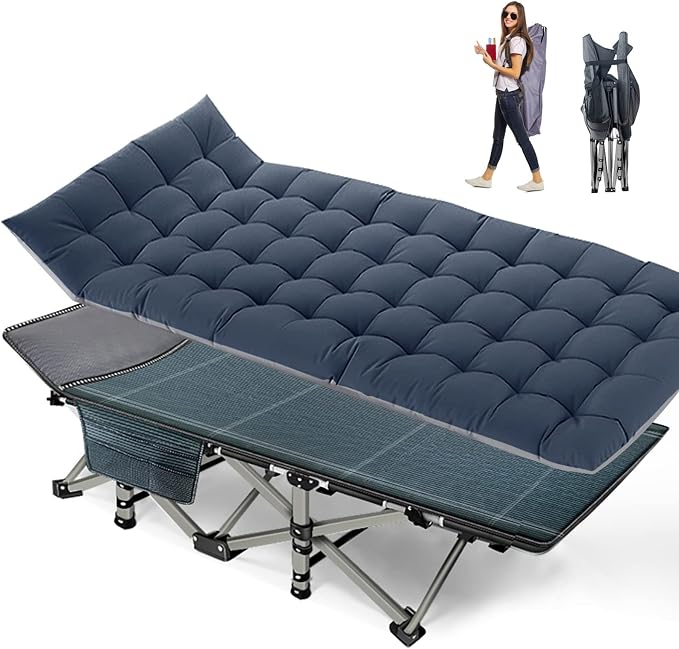 Blue Cot Blue Mat