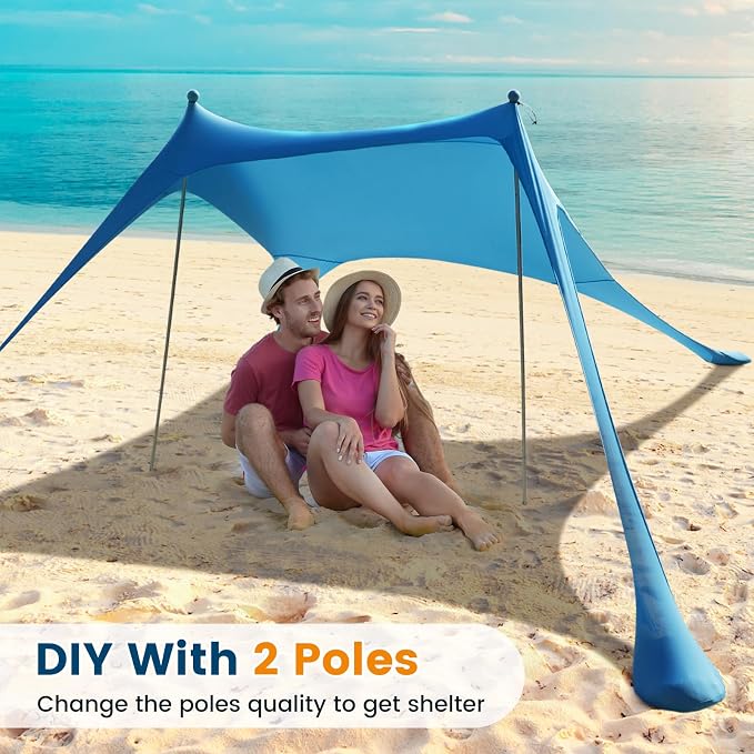 Blue (10 x 10 FT 4 Pole)