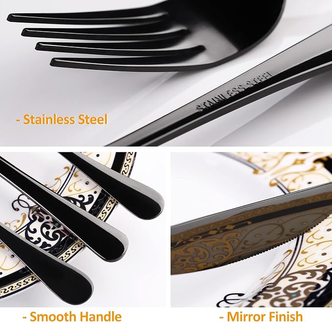 40 Piece-Black