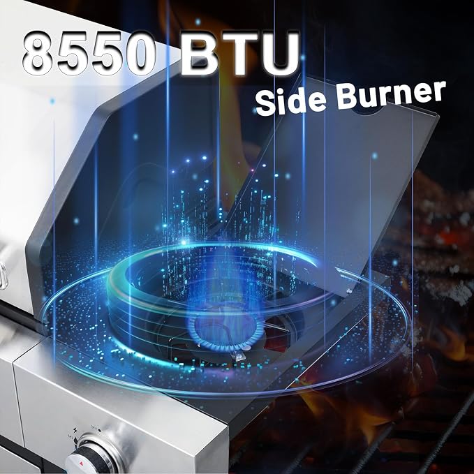 3+1 burner white