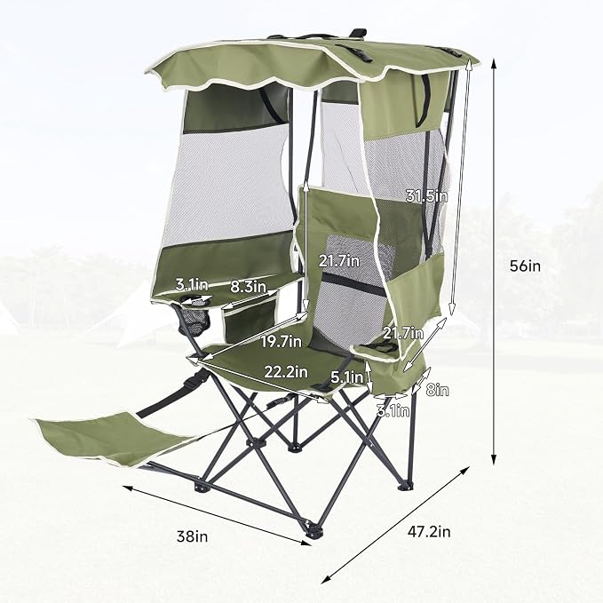Green With Footrest