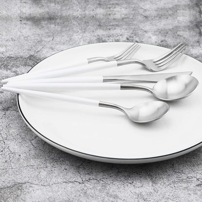 White Handle Silver