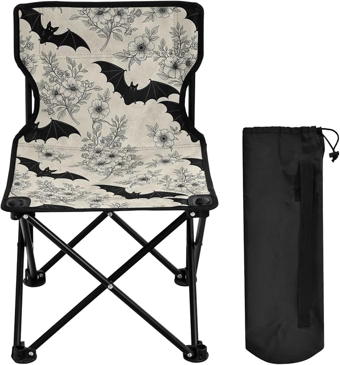 Gothic Goth Bat Floral