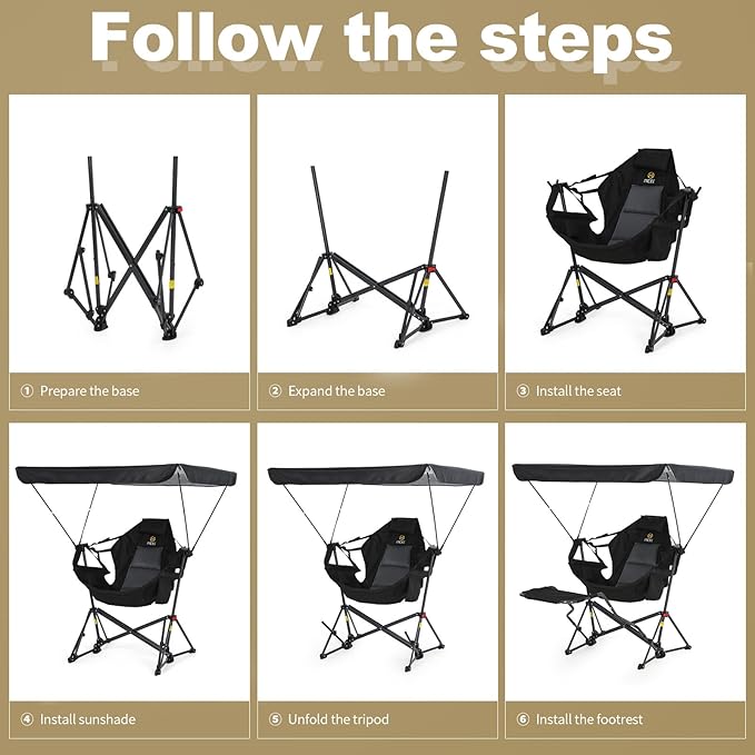 Black With Footrest & Canopy 1 Pack