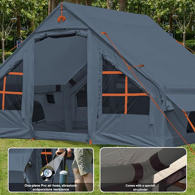 4 Persons/13*7ft Tarps/Gray