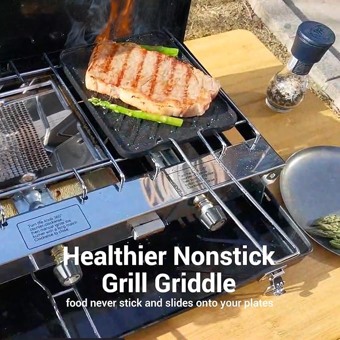 Black-3 burner+griddle-20400BTU