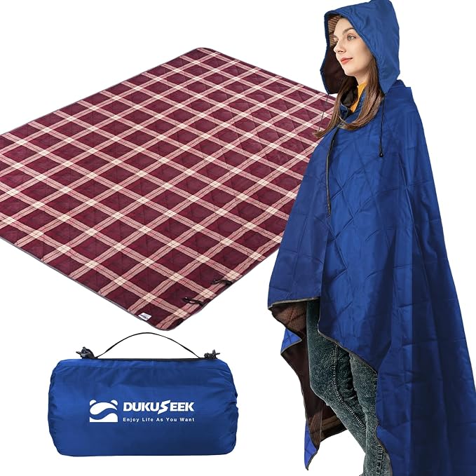 Dark Blue Outer With Red Plaid Fleece